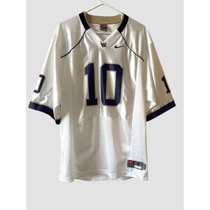 Nike Washington Huskies 10 Jersey Jake Locker NCCA Men’s Med White Vintage Y2K
